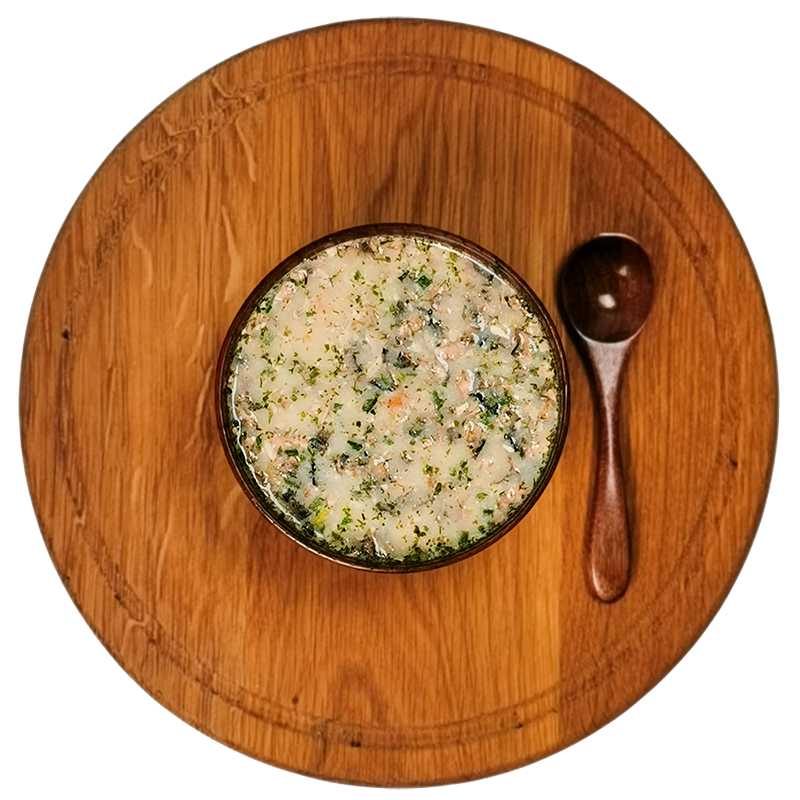 Грибной суп с курицей