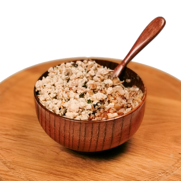 Гречка с курицей и грибами в сливках