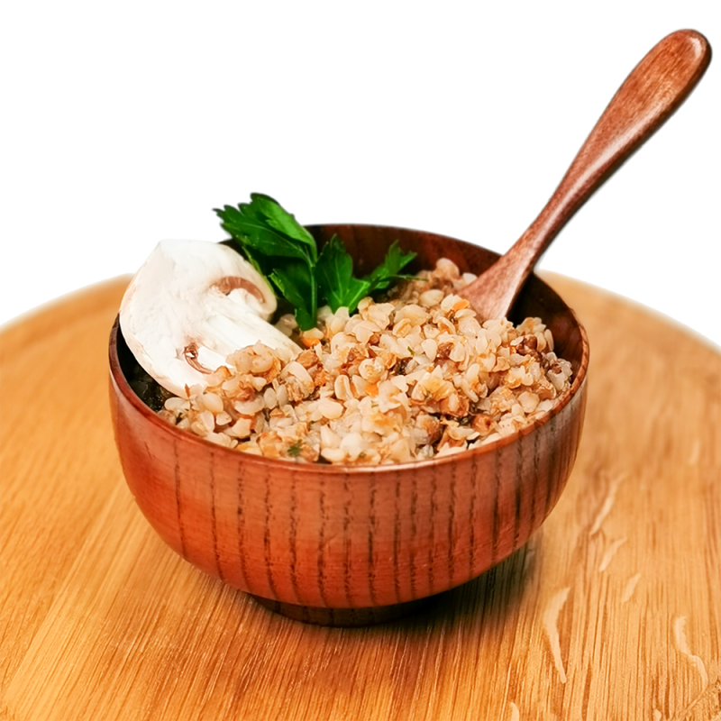 Гречка с овощами и грибами